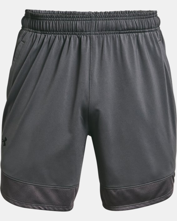 Men's UA Training Stretch 7" Shorts, Gray, pdpMainDesktop image number 4